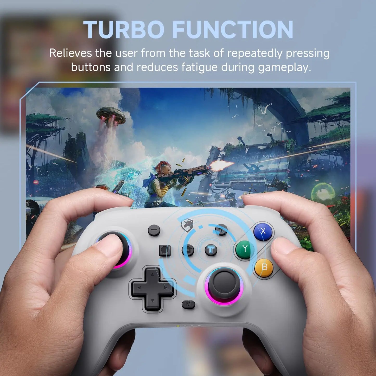 NYXI Wireless Controller Gamepad for Switch 2/PC Dark gray