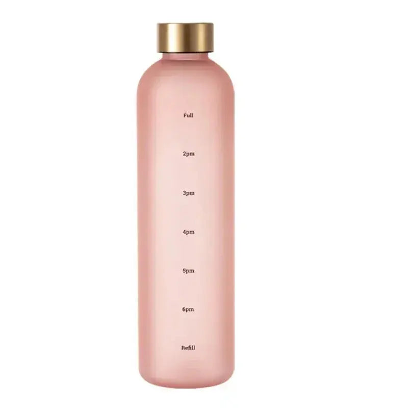 Time Marker Water Bottle  Reusable & Leakproof for Outdoors