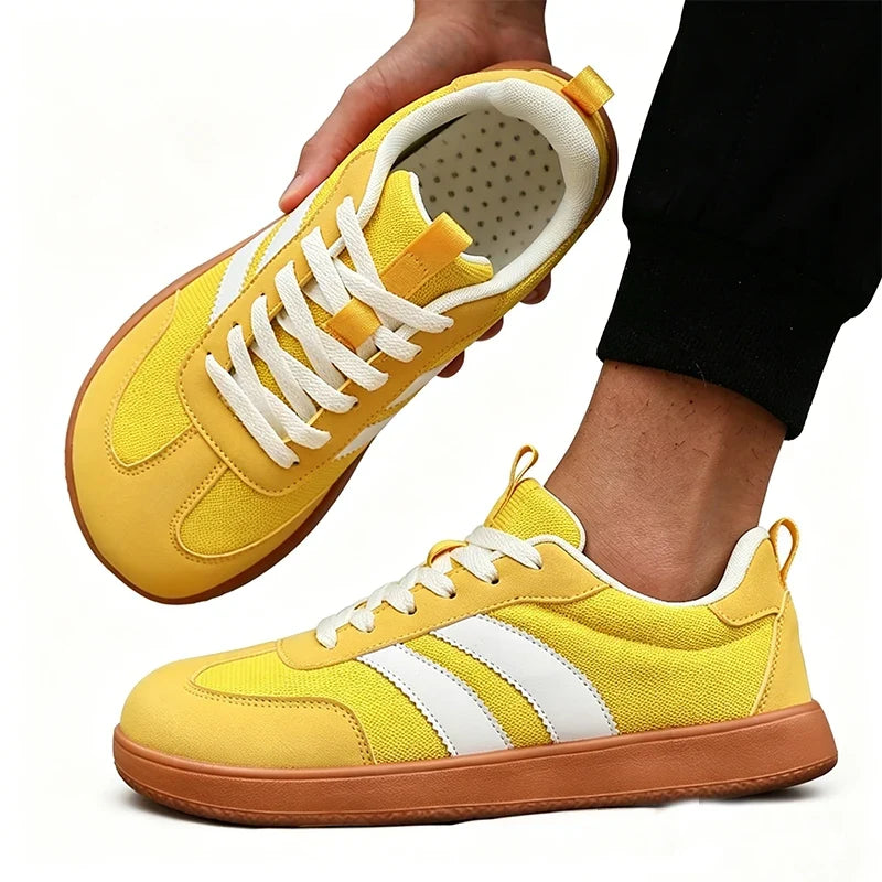 Women's Wide Foot Sports Shoes, German Training Shoes Trendy Shoes Minimalist Retro Fashion Breathable Mesh Casual Walking Shoes