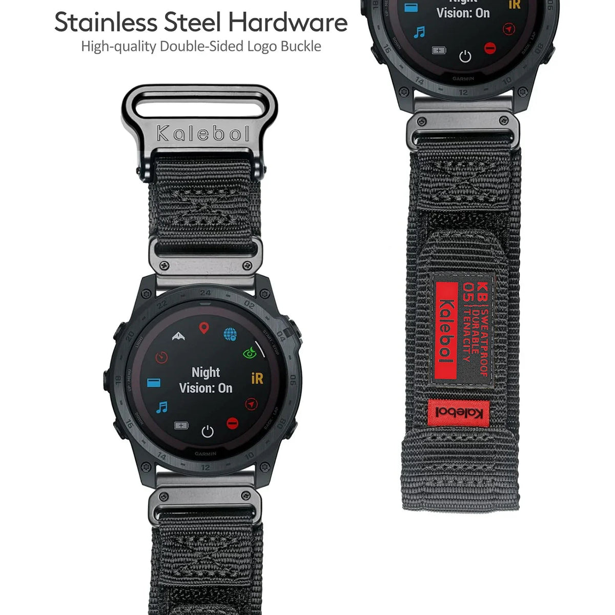 Durable Nylon Velcro Loop Garmin Bands - Quickfit