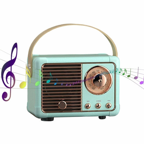Altavoces Bluetooth Compactos Retro con Radio | Cocina + Metal