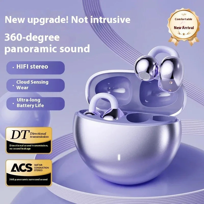 Upgraded Dual Bluetooth Earbuds with Berlin 9D Stereo Sound 24H Comfort Fit IPX5 Waterproof & Noise Leak-Proof Technology