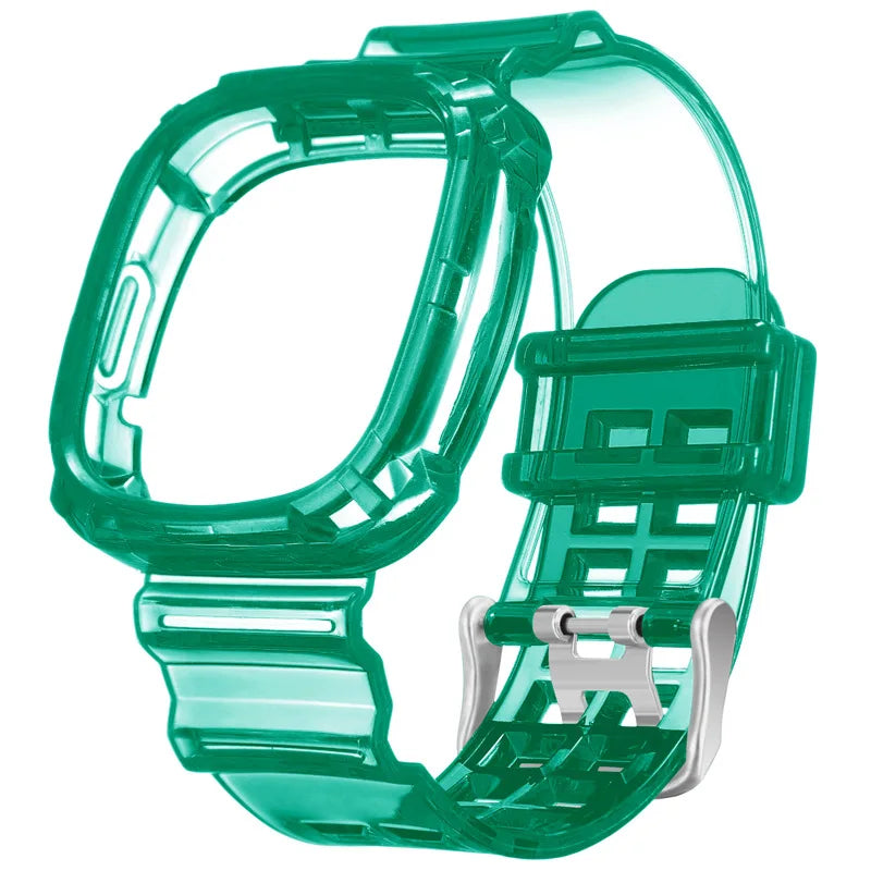 Fitbit Versa 4 & Versa 3 Clear Band with Built-In Case