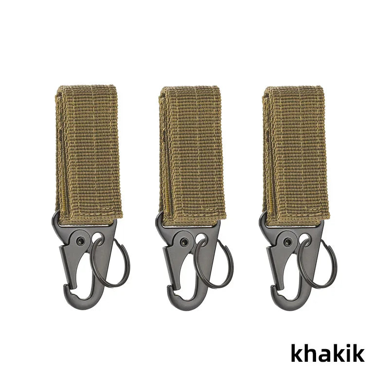 Carabiner High Strength Nylon Key Hook Military Webbing Buckle Hanging System Belt Buckle Hanging Camping Metal Accessories