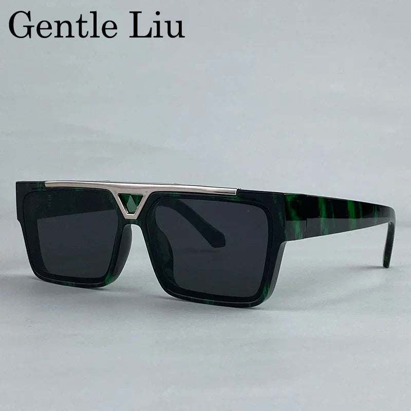 Polarized Oversized Steampunk Square Sunglasses Men 2025 Luxury Brand Big Frame Sun Glasses For Male Classic Retro Eyewear UV400