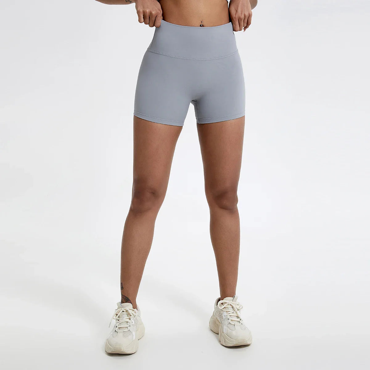 Pantalones cortos de gimnasio tipo leggings con efecto push-up para glúteos de mujer