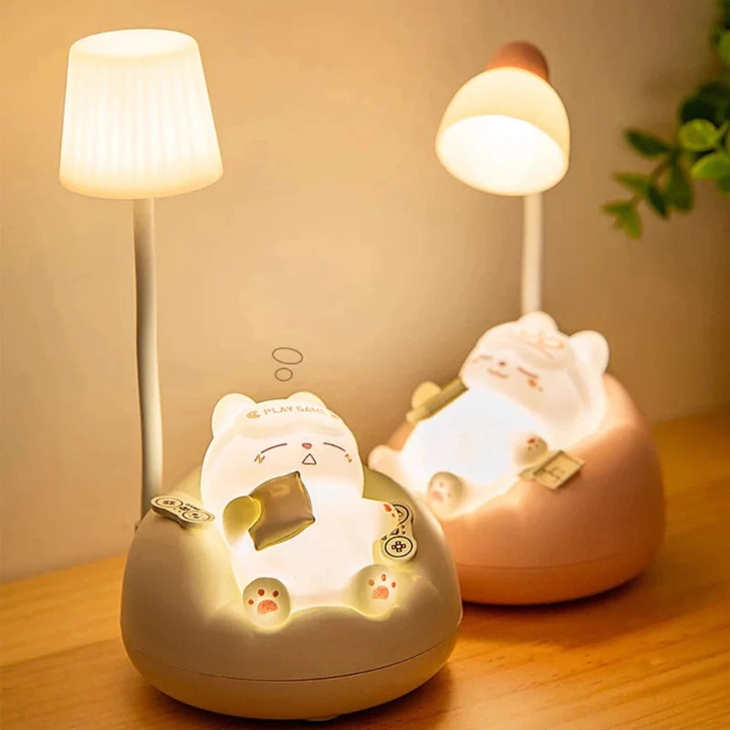 Bonitas y acogedoras luces nocturnas de gato
