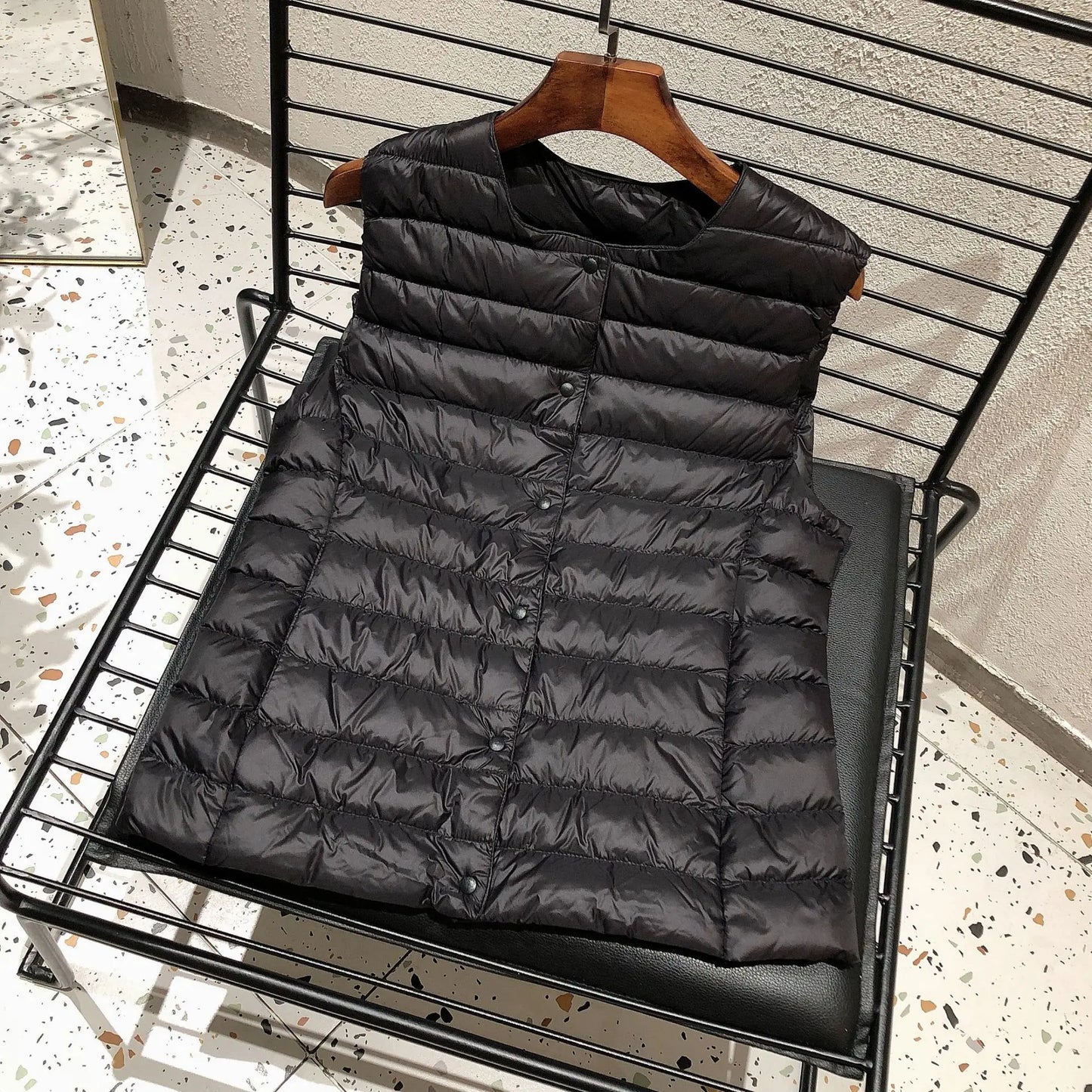 Female 90% White Duck Down Ultra Lightweight Packable Warm Down Liner Vest 2023 New Women Sleeveless Puffer Jacket