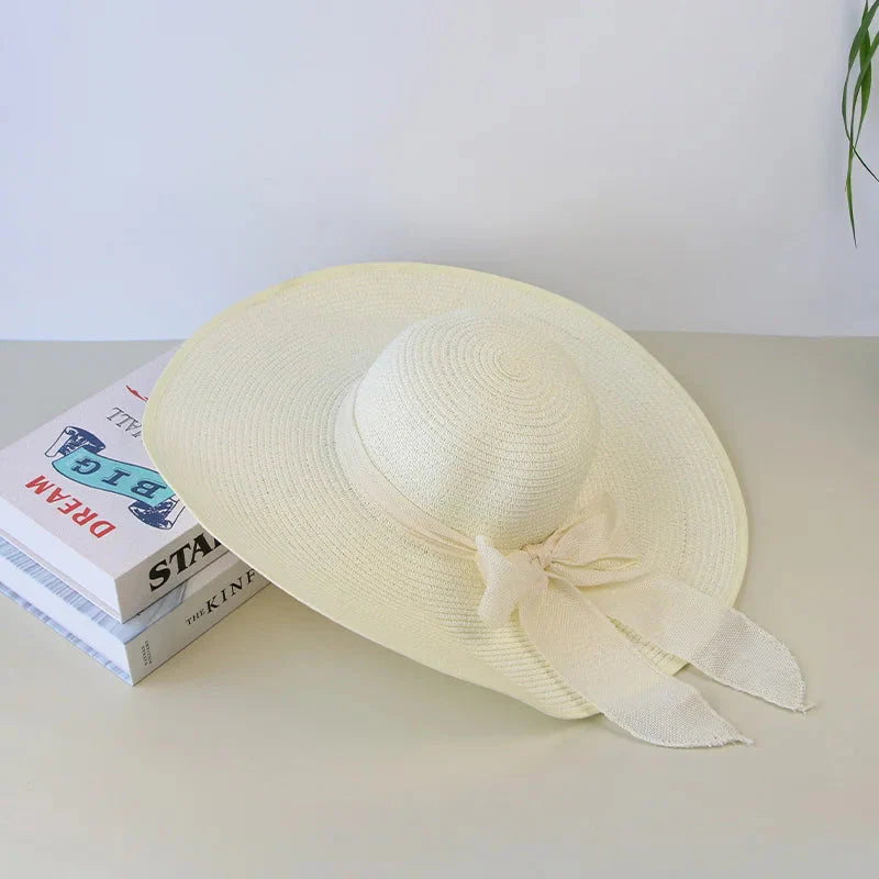 Sombrero de paja de verano para mujer