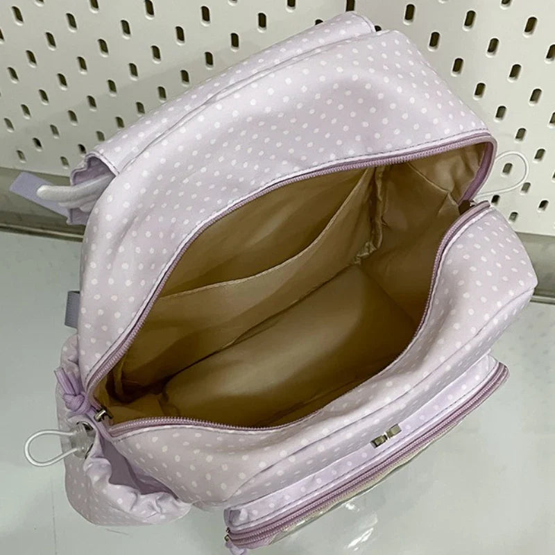 Kawaii Polka Dot Backpack
