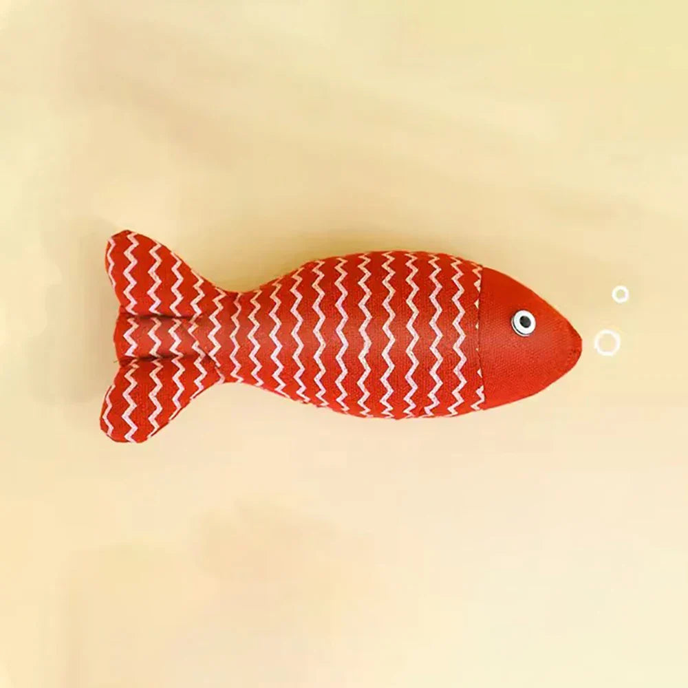 Catnip Fish Toy – Interactive Plush Simulation Fish for Cats & Kittens