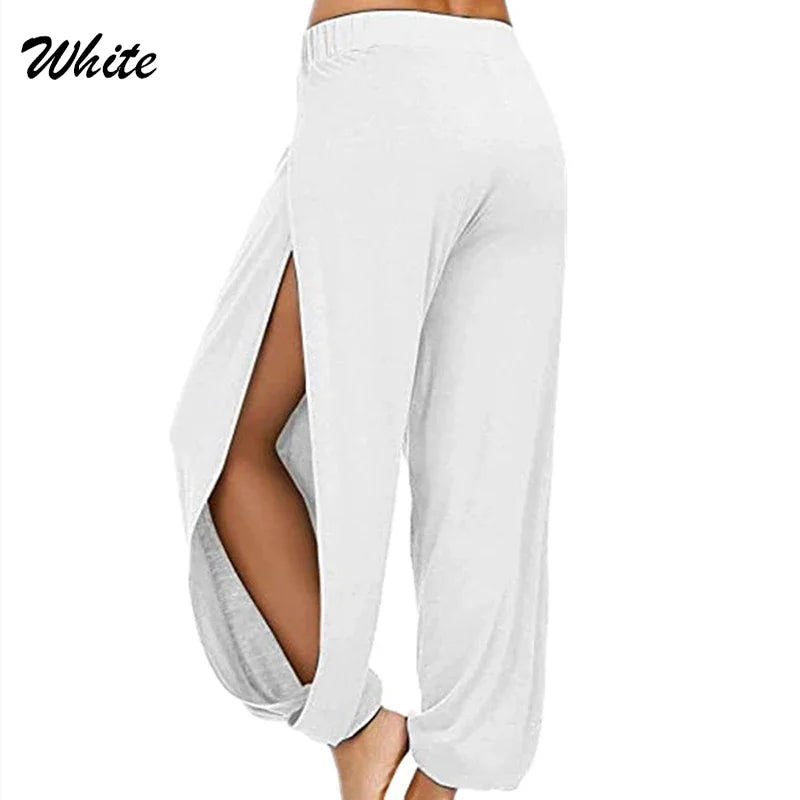 Women’s Split-Leg Wide Harem Yoga Pants
