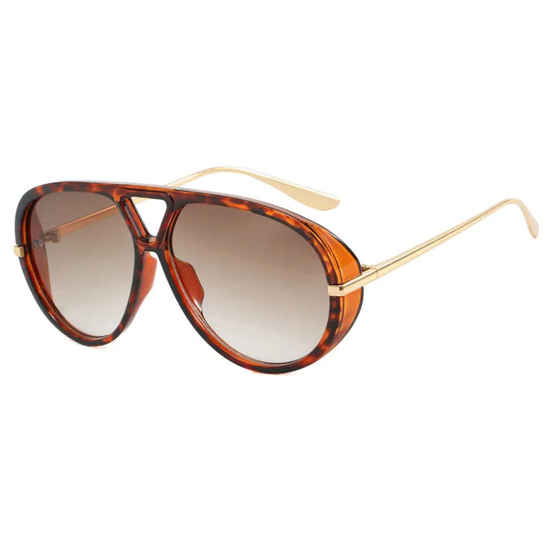 Oversized Women Sunglasses Fashion Large Size Yellow Lens Sun Glasses designer luxury 2024 UV Protection #300864