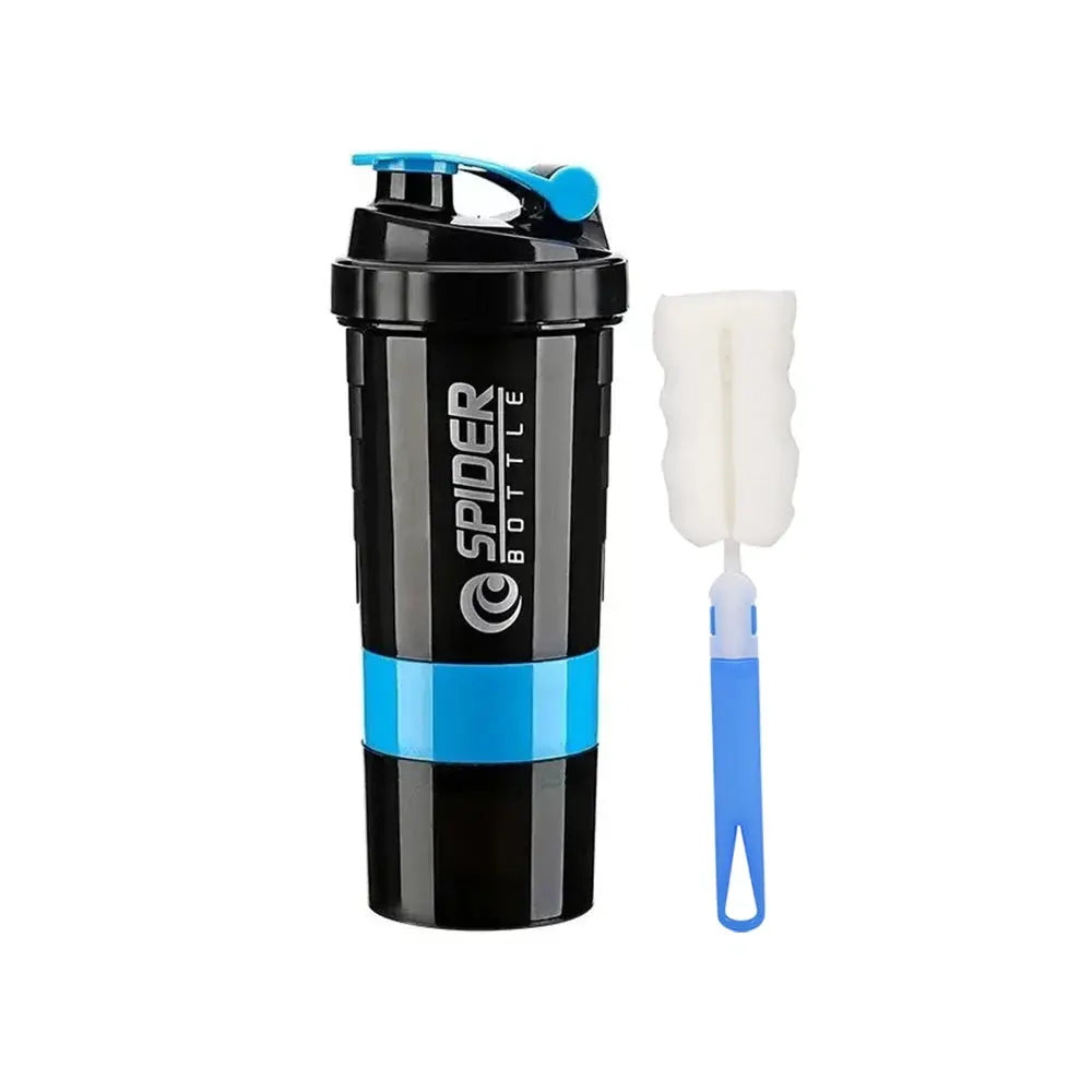 Portable Exercise Shaker with Mixing Compartments