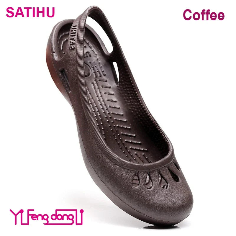 Ultra-light Women's Clogs: Breathable Soft Elastic Waterproof Non-slip Easy To Clean Versatile And Stylish For Commuting Work
