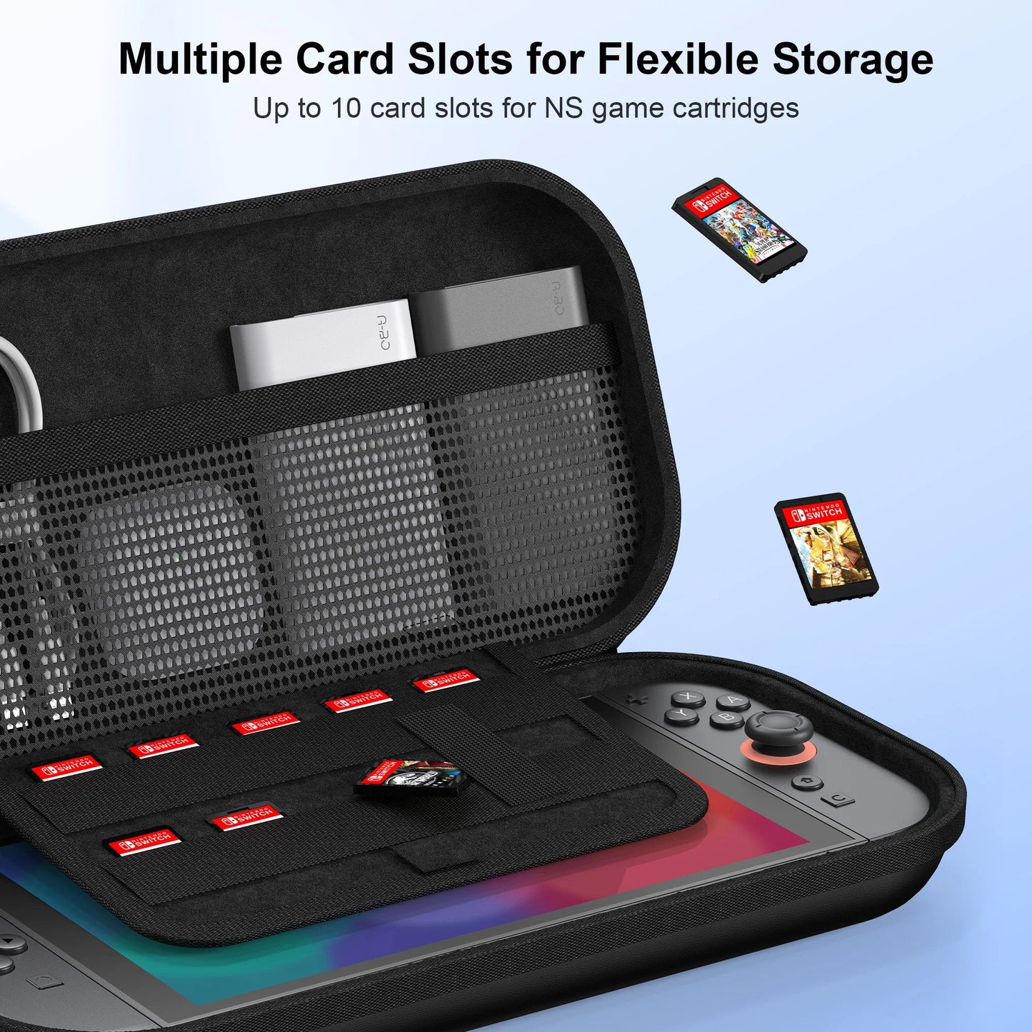Portable Game controller Storage Bag for Nintnedo Switch 2 Hard Carrying Case Shockproof PU Cover for Switch 2 Game Console