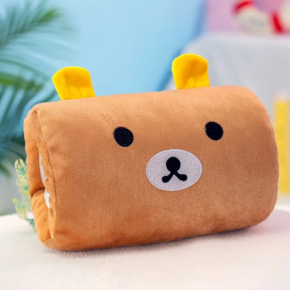 Peluche de almohada calentador de manos lindo