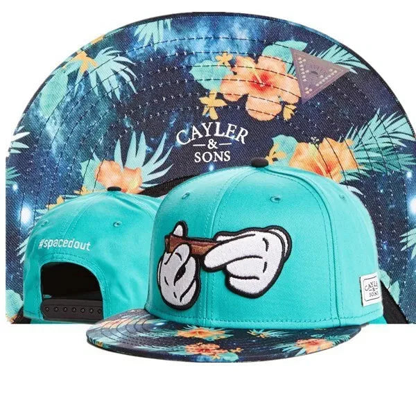 Gorra Ajustable de Béisbol con Visera Plana – Diseño Mano Calavera