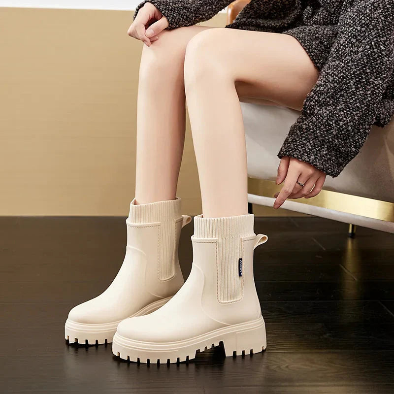 Botas de Lluvia Impermeables y Antideslizantes para Mujer – Mantente Seca en Cada Paso