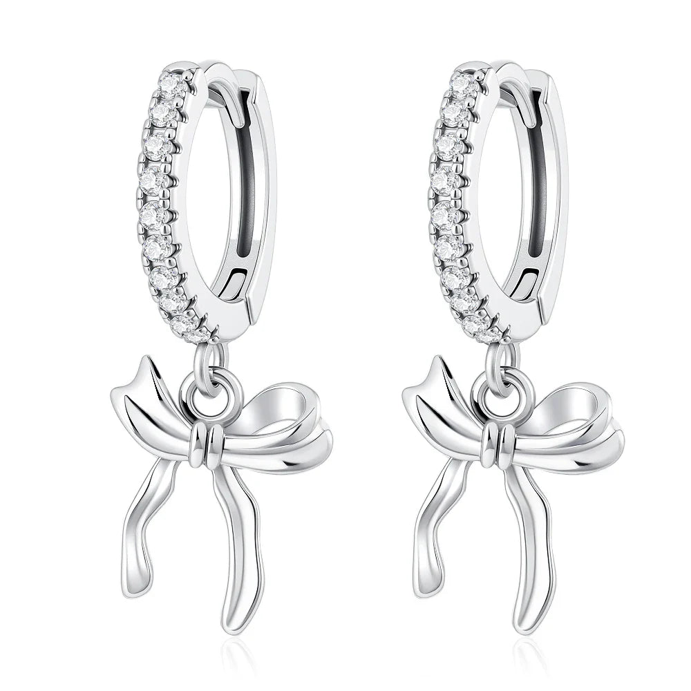 925 Silver Butterfly Cherry Stud Earrings | Fine Jewelry Gift for Women