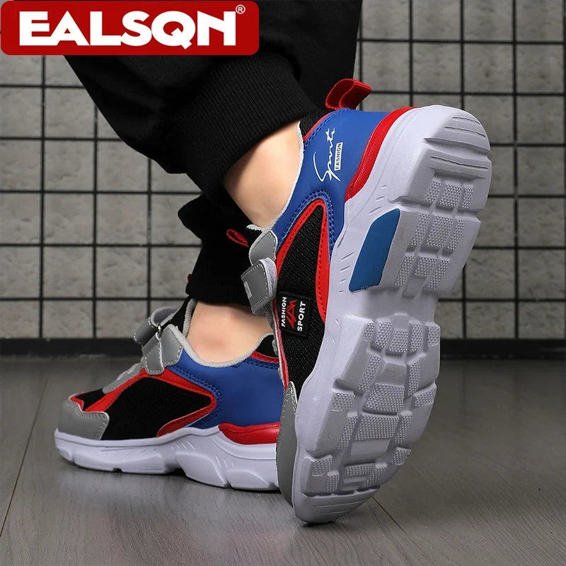 Children's Sports Shoes for Boys, Fashionable Mesh Breathable Casual Sports Shoes Lightweight Student's Running Sneakers