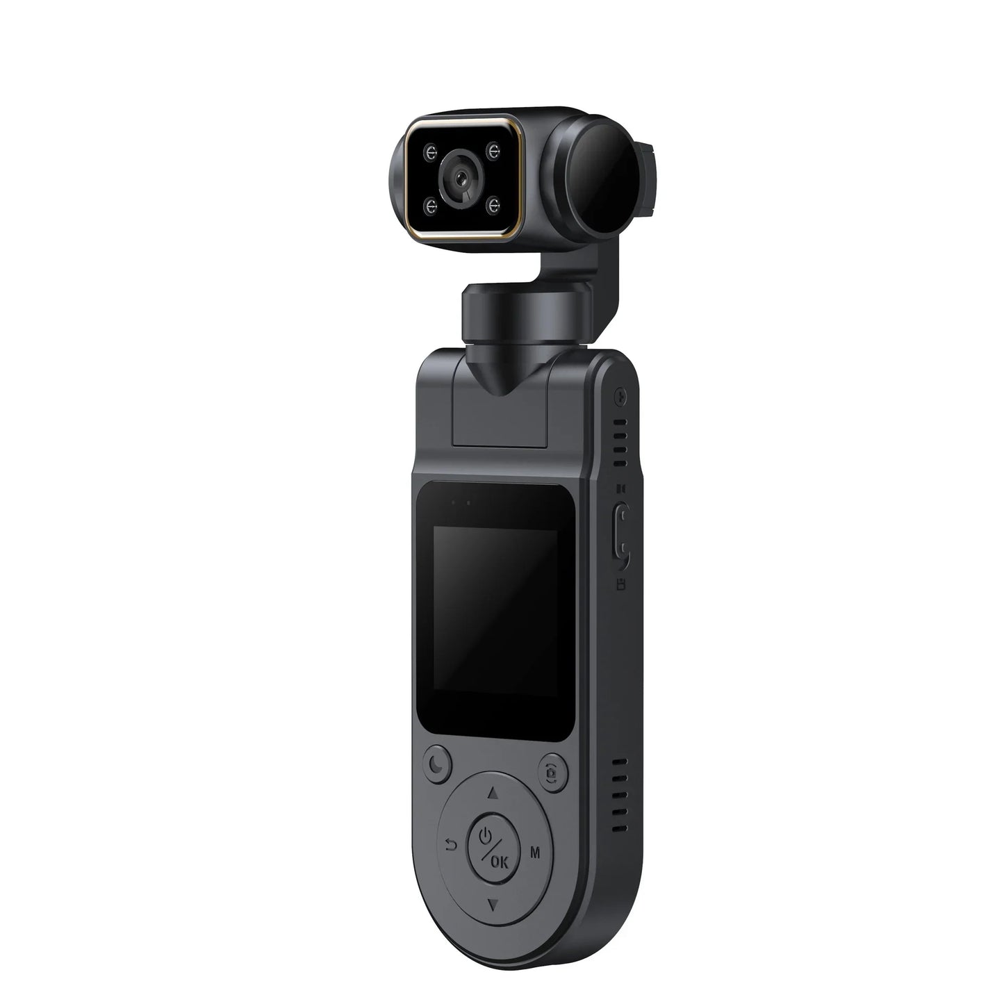 4K Handheld Pocket Camera Rotatable Mini Body Cam HD Night Vision LCD Screen For Youtube Outdoor Travel Sports Vlog Recording
