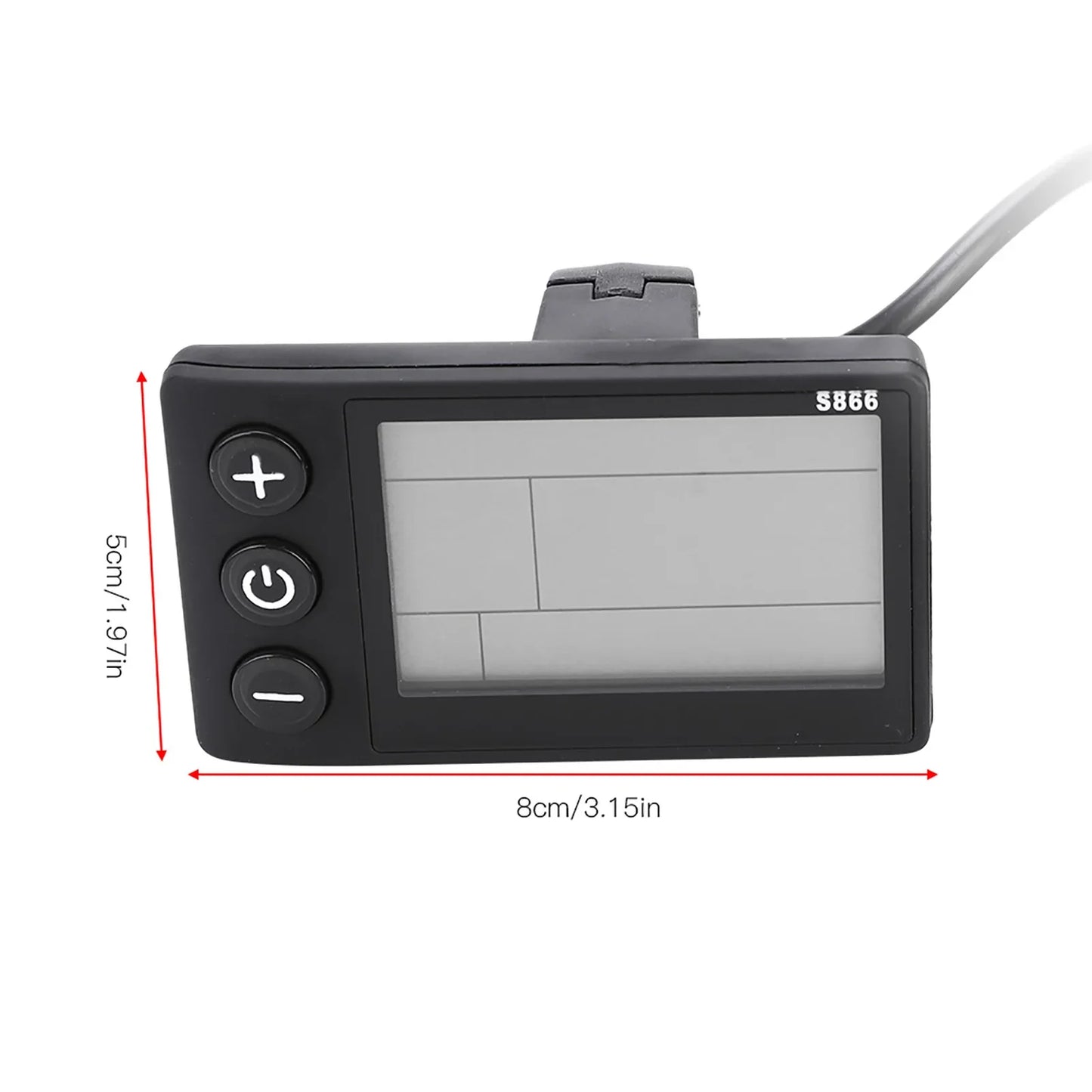 Electric Bike Controller 24V‑48V 13A Brushless Controller with LCD Display Panel E-scooter Meter Control for 22.5mm Handlebar