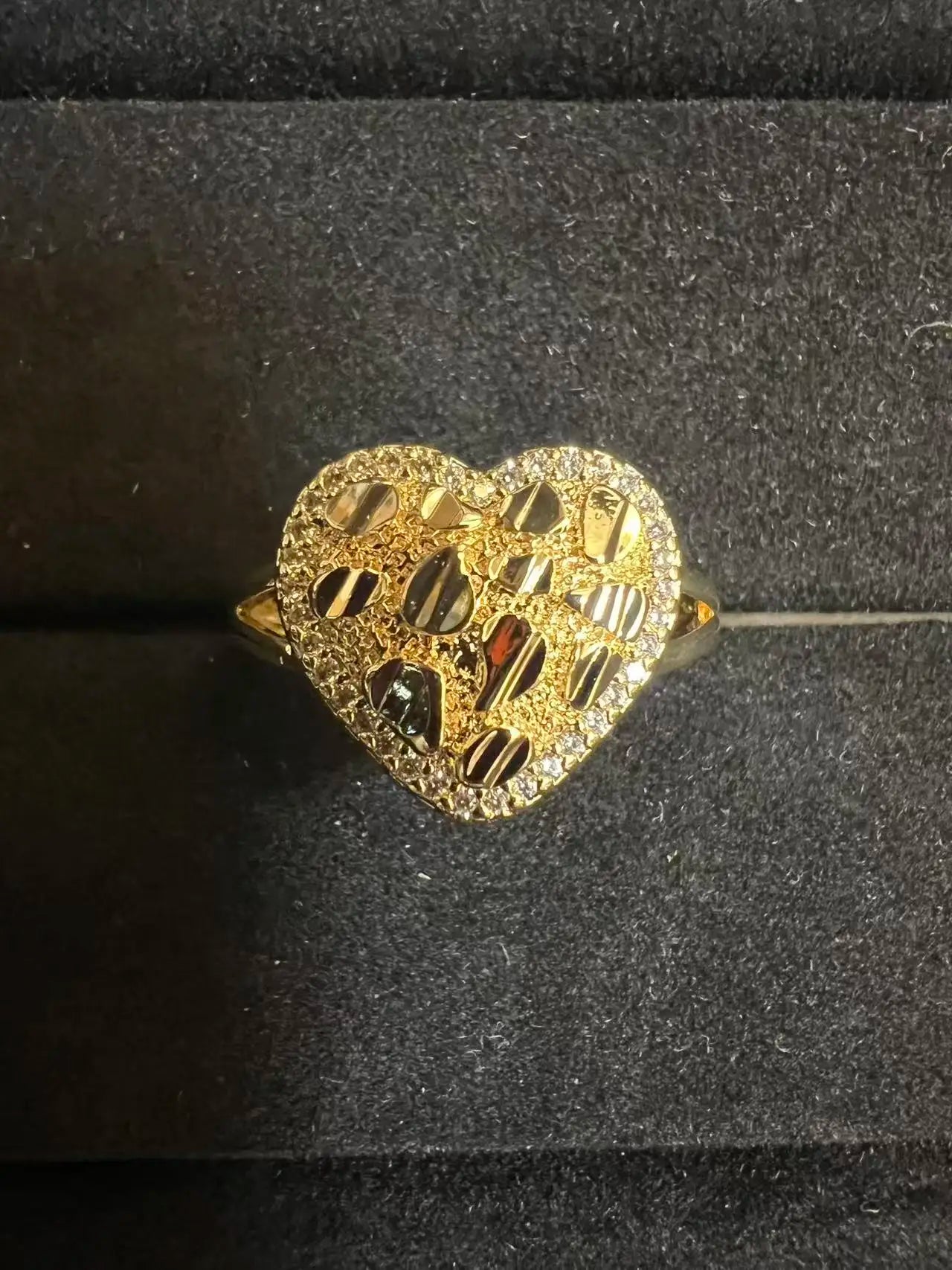 14k Gold Filled Nugget Rings Diamond Cut