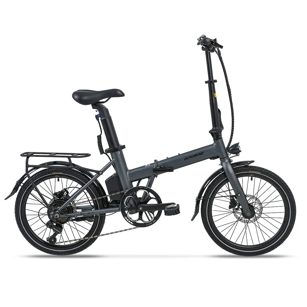 Folding Electric Bicycle 350W, 36V 8Ah/12Ah Removable Battery, 20Inch*1.75 Tires, 25Km/h, 7Speed City Commuter Travel Ebike