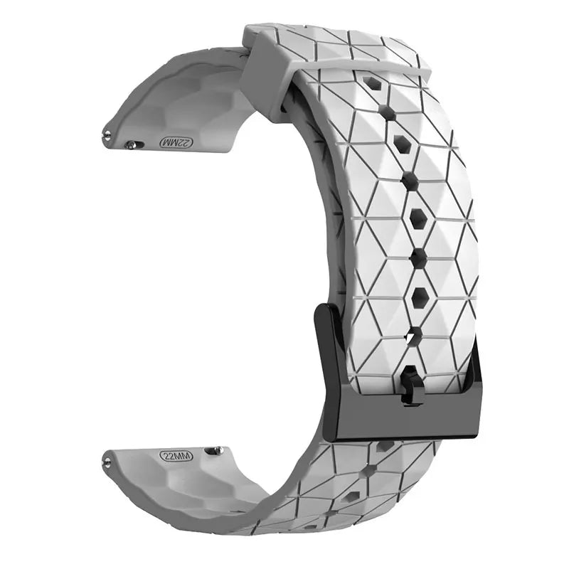 COROS PACE & APEX Geometric Silicone Band with Black Buckle
