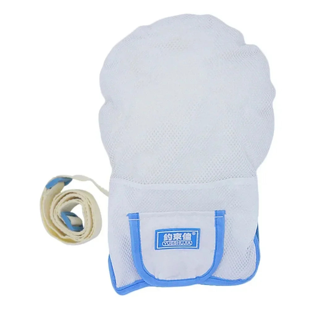 Breathable Control Mitts Durable Mesh Restraint Glove Medical Self‑Injury Prevention Finger Gloves Brace Anti-Slip Hand Gloves