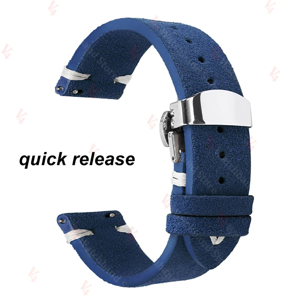 Huawei Watch & Watch GT Stitched Suede Band with Butterfly Clasp