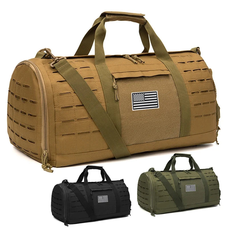 Heavy-Duty Gym Bag with Multiple Compartments and Shoe Storage