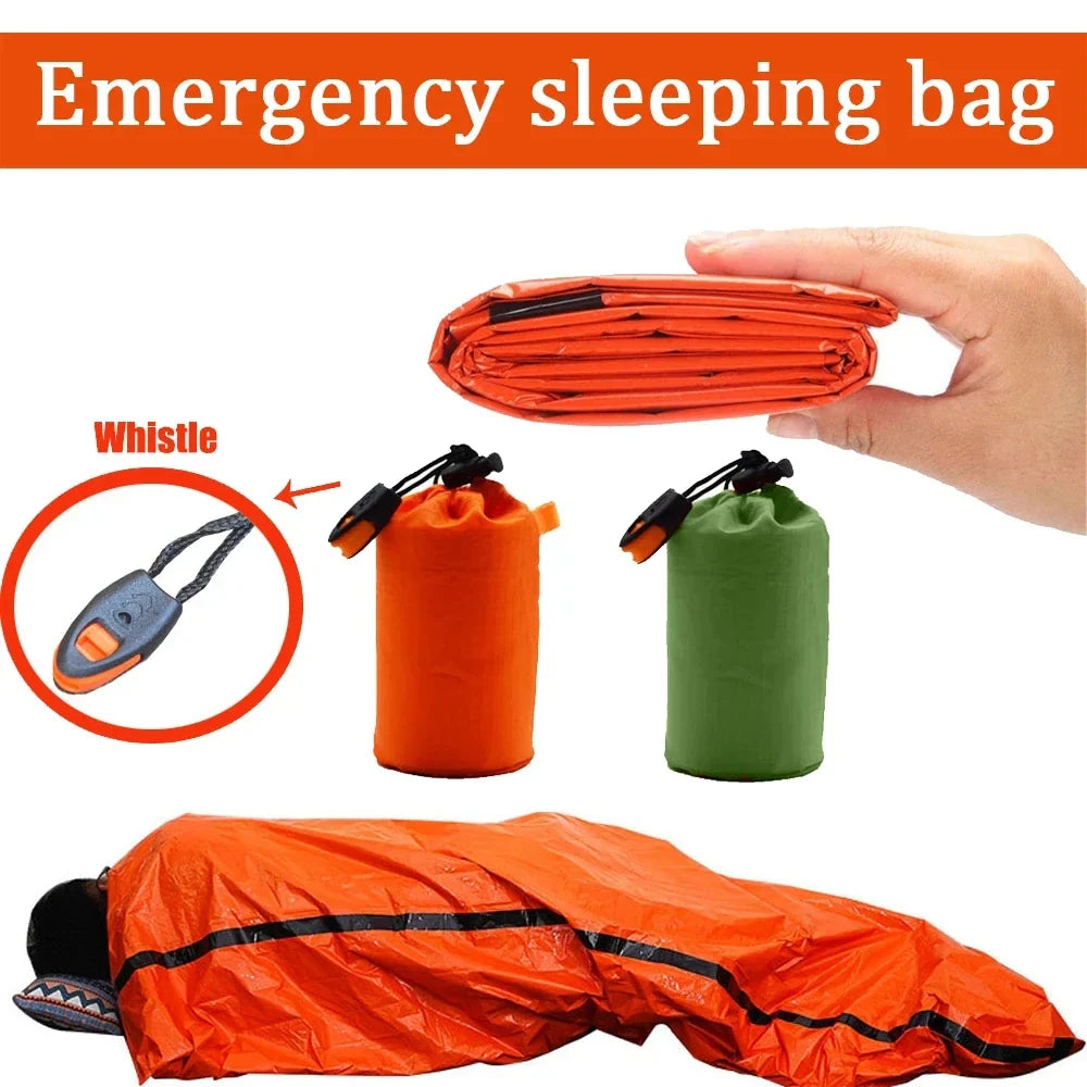 Saco de dormir de supervivencia de emergencia impermeable