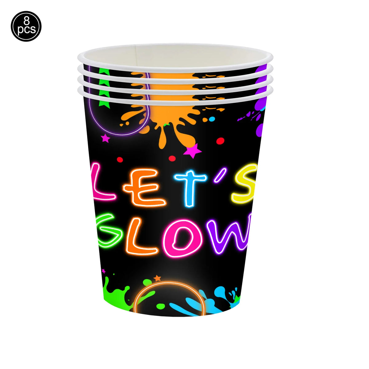 6 12 24 30 Pcs Neon Party Supplies Neon Formal Hats Glow In The UV Light Party Fluorescent Hat UV Light Party Decorations Adults