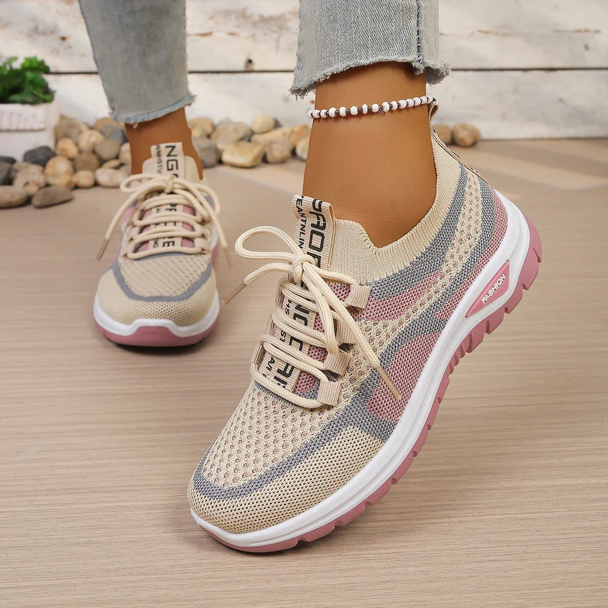 Women's Shoes Summer 2026 Casual Sneaker New Style Two-Color Single Shoes, Versatile, Casual and Fashionable Work Shoes