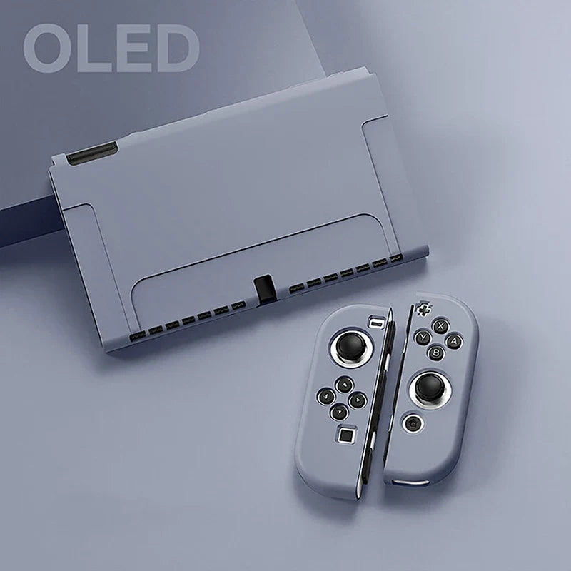 Protective Case Compatible with  Switch OLED Console and Joy-Cons,Switch Can Be Inserted in Dock with Shell Nintendo Switch Skin