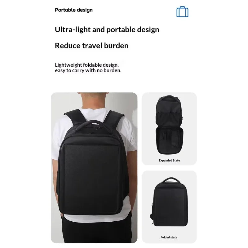 20W Solar Backpack ZZ-BF20W6P Unisex Outdoor Hiking Riding Bag Factory Direct Sales Portable Power Charging Pack for Travel