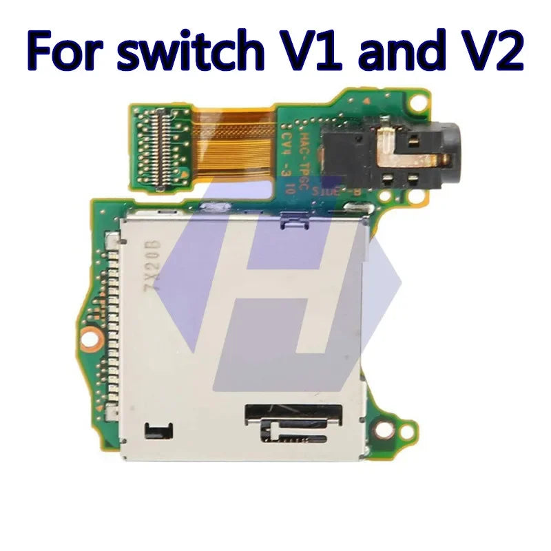 Universal for Switch V1 V2 Console Gamepad Game Host Card Slot Board Game Cartridge Reader Slot with Earphone Headset Port