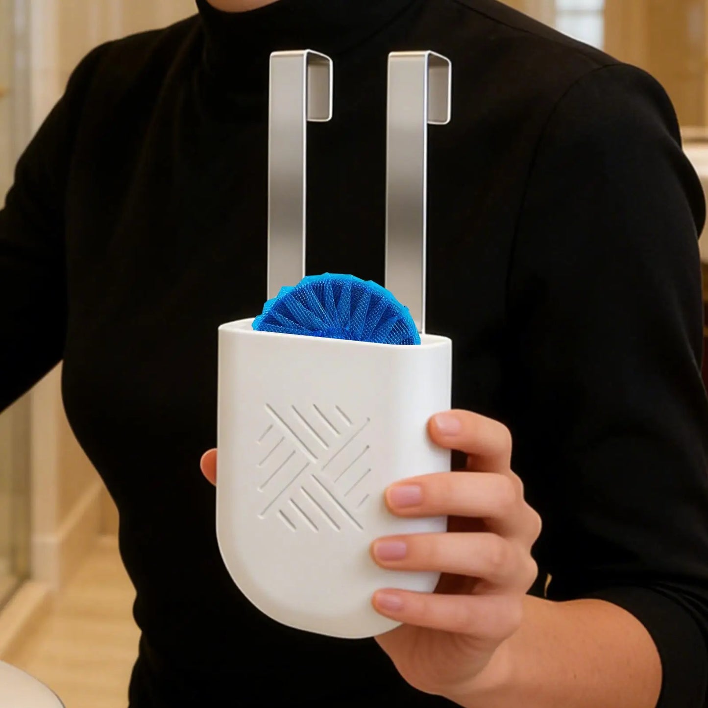Toilet Tank Cleaning Tablet Holder Toilet Bowl Tablet Hanging Organizer Bleach Tablet Bracket For Universal Toilet Cleaner Caddy