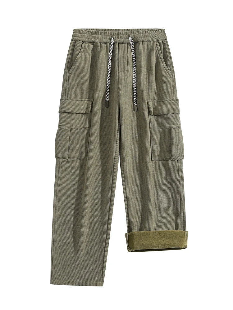 Cozy and Practical Fleece Lined Cargo Pants