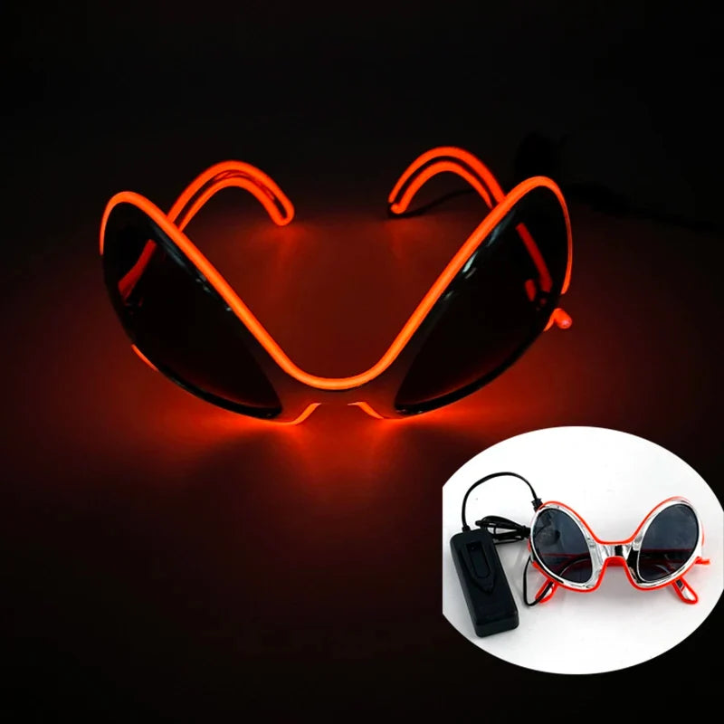 New Cool Cyberpunk Style Glasses Glowing Party Decor Luminous LED Sunglasses Lighting Up Bar Rave Music Dancing Party