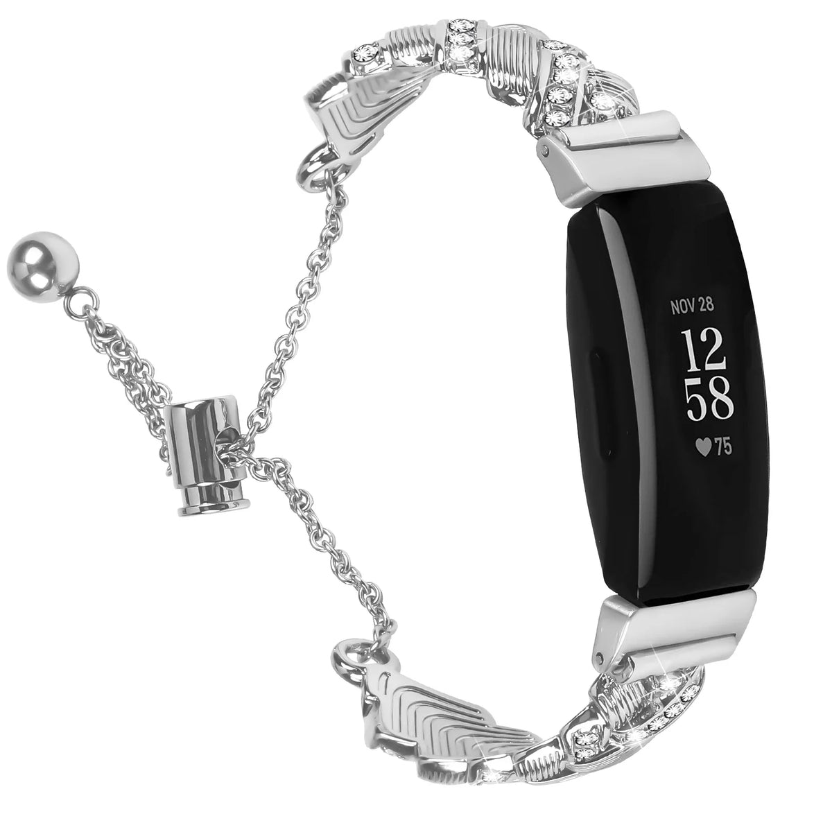 Fitbit Inspire 2, Inspire HR & Ace 3 Sparkling Chain Bracelet Band