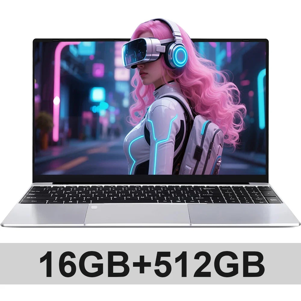 15.6 Inch Intel Notebook PC Ultra Slim Laptop Intel Core I3 6100u 16GB