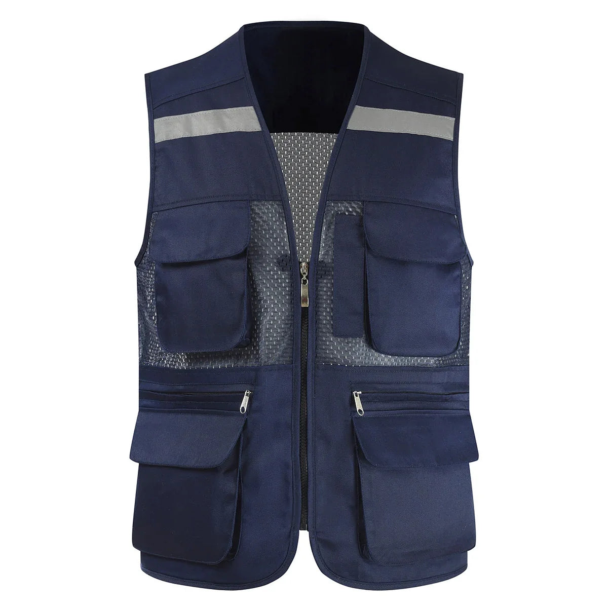 Breathable Mesh Fishing Vest with Multiple Pockets