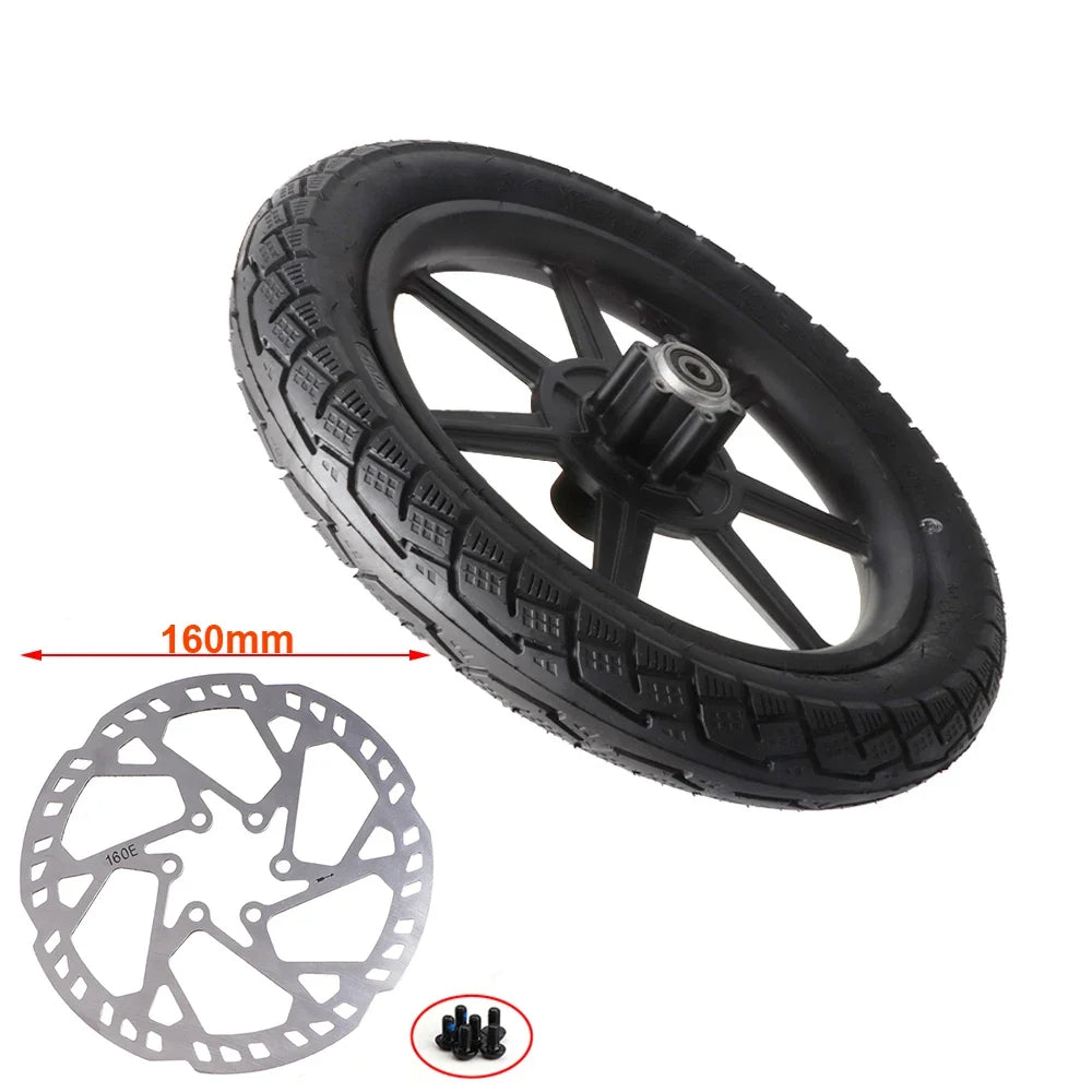 Electric Scooter 14 inch Front Wheel 14x2.125/54-254 Tire Inner Tube with Brake Disc For E-bike Folding Bicycles Tricycle Bike