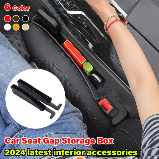 2024 New 2PCS Car Seat Gap Storage Box Fill Auto Seat Gaps To Prevent Cell Phones From Falling Universal Tool Kit Accessories