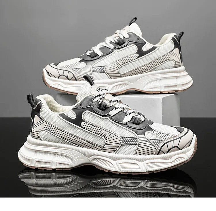 Sneakers Women Trends  Platform Shoes Lightweight Outdoor Sports Shoes Breathable Running Shoes Lace Up Casual