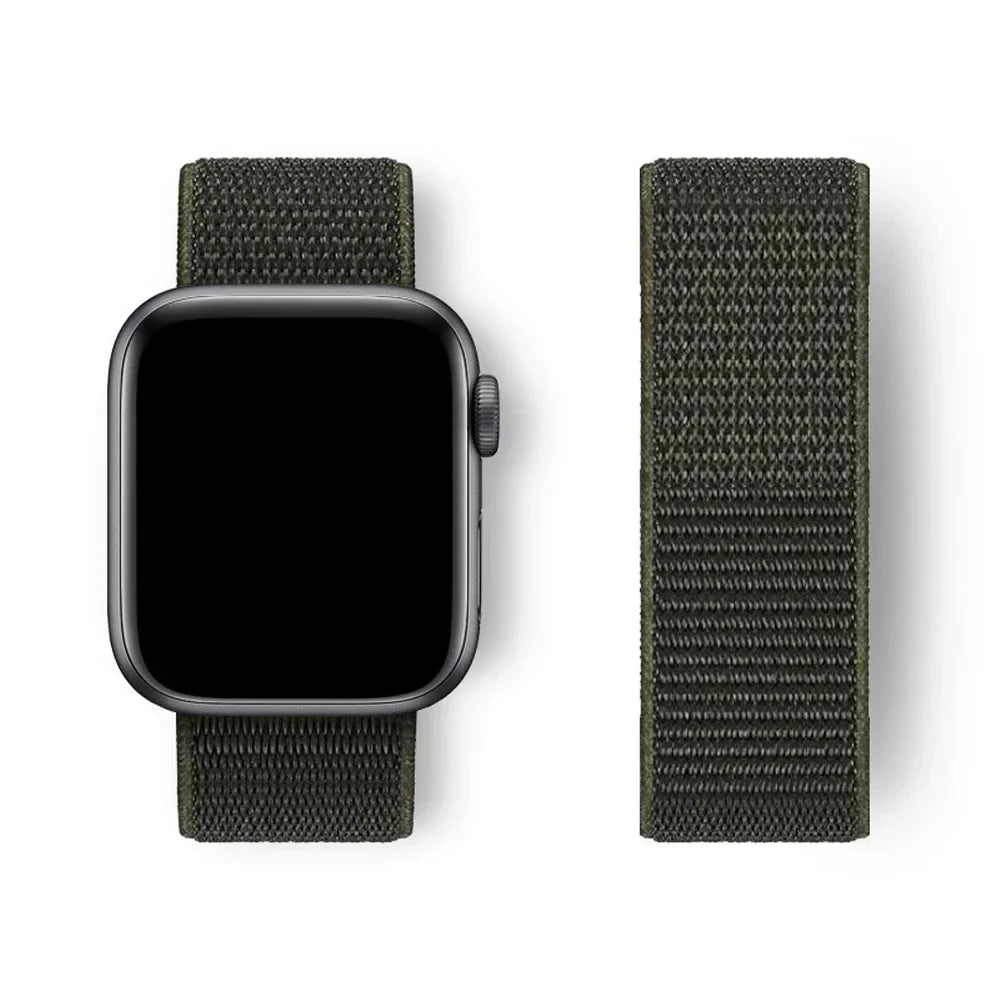 Nylon Sport loop Strap For Apple Watch Band 44mm 42/40mm 45mm  38/41mm pride Bracelet iwatch Ultra2 49mm Series 9 8 se 7 6 5 4 3
