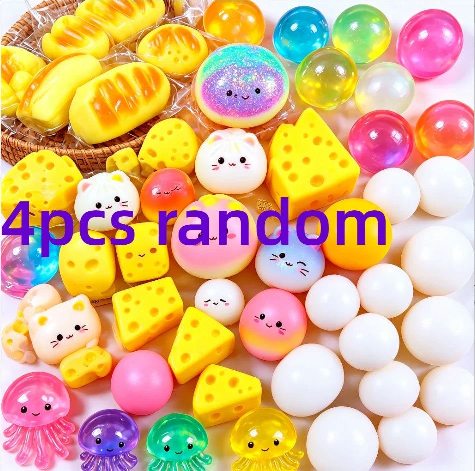 Squishy Cute Food Ocean Blind Box Random Surprise Squeeze Stress Relief Fidget Toy 1Pcs Guaranteed Lucky Set